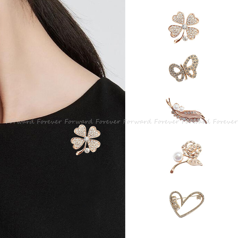 Hot Jual Bros Mutiara Sederhana Bros Kristal Paduan Aksesoris Wanita