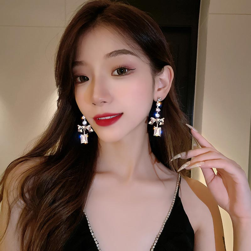 Xiaoboacc Anting Drop Fashion Wanita Jarum Perak925