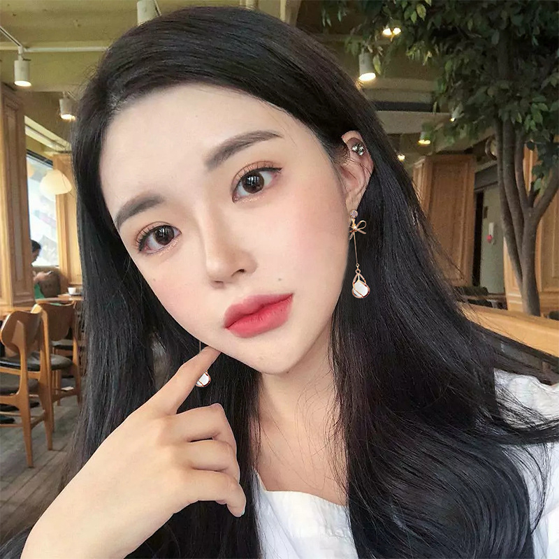 Xiaoboacc Anting Drop Fashion Wanita Jarum Perak925