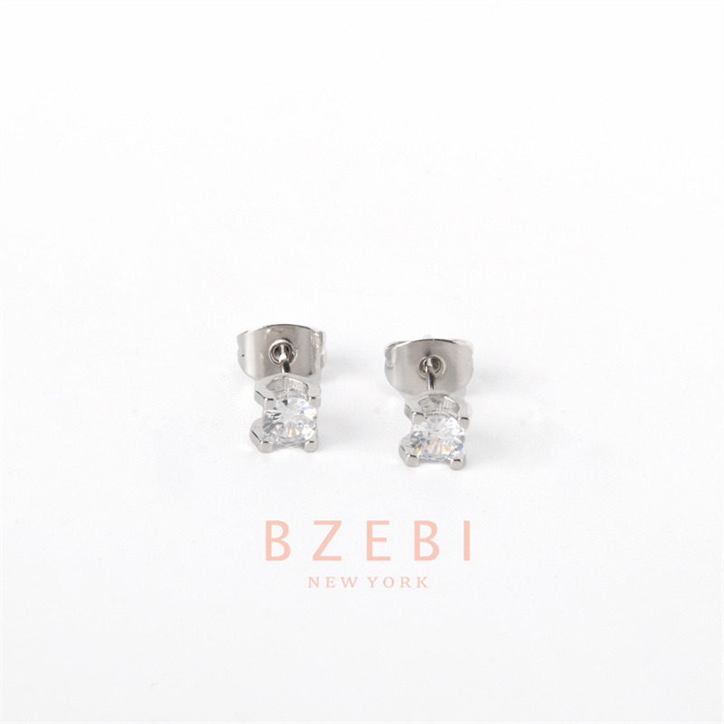 Anting Emas Berlian BZEBI 18k Anti Karat Korean Style Aksesoris Fashion Wanita Aksesoris Harian Perhiasan Premium Hadiah Ultah Dengan Box Exclusive 1207e