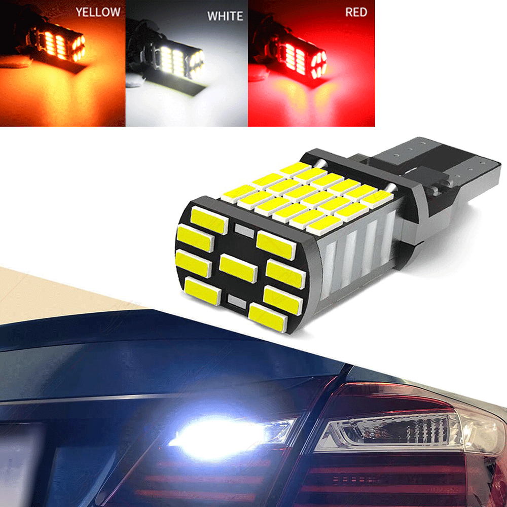 1pc Super Terang T15 W16W 921445 SMD LED 4014mobil Auto Canbus Lampu Mundur Pencahayaan Back up Lampu