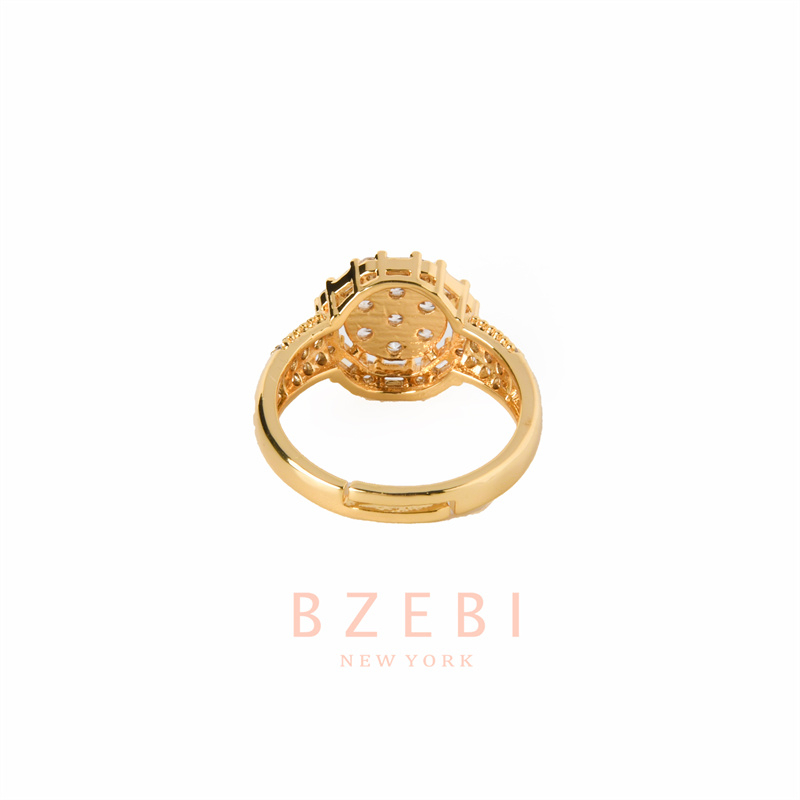 Bzebi Cincin Emas Berlian 18k, Cincin Terbuka Dapat Disesuaikan, Anti Karat, Gaya Korea, Aksesoris Fashion Wanita, Aksesoris Sehari-Hari, Perhiasan Premium, Hadiah Ulang Tahun Dengan Box 1215r