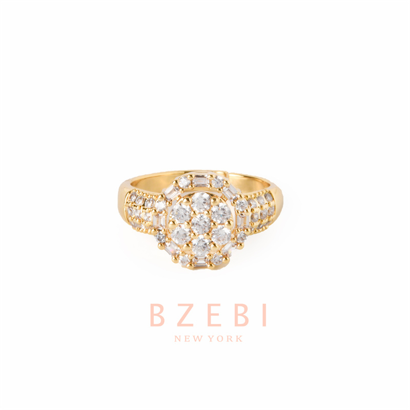 Bzebi Cincin Emas Berlian 18k, Cincin Terbuka Dapat Disesuaikan, Anti Karat, Gaya Korea, Aksesoris Fashion Wanita, Aksesoris Sehari-Hari, Perhiasan Premium, Hadiah Ulang Tahun Dengan Box 1215r