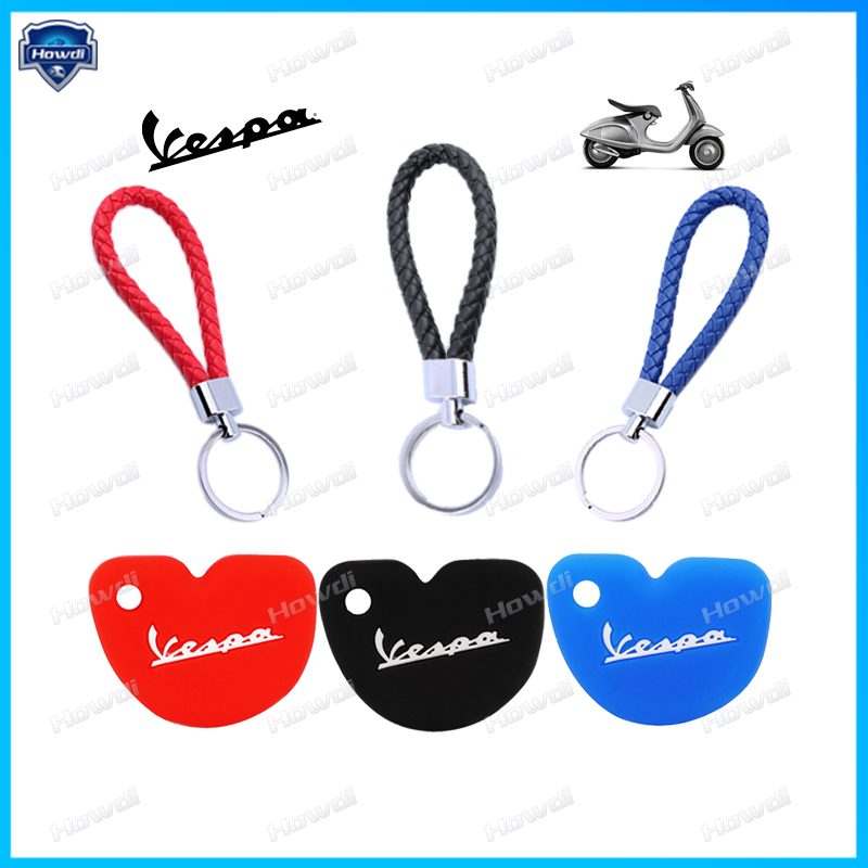 [COD]Silicone SARUNG KUNCI MOBIL Vespa Piaggio New Fly Gts Super 300 with FREE chain