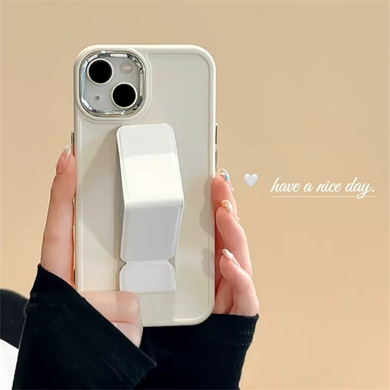 IPHONE Tali Pergelangan Tangan Mewah Silikon Cair Casing Ponsel Untuk Iphone14 13 12 11 Pro Max XR XS Max X7 8 Plus Stand Holder Cover Untuk Iphone12 SE 2020