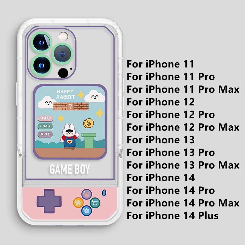 Dllencase Untuk iPhone Case Dengan Phone Holder Kompatibel Untuk Iphone14 13 Pro Max11 /12 /13/Pro/Pro Max Silikon Lembut D020