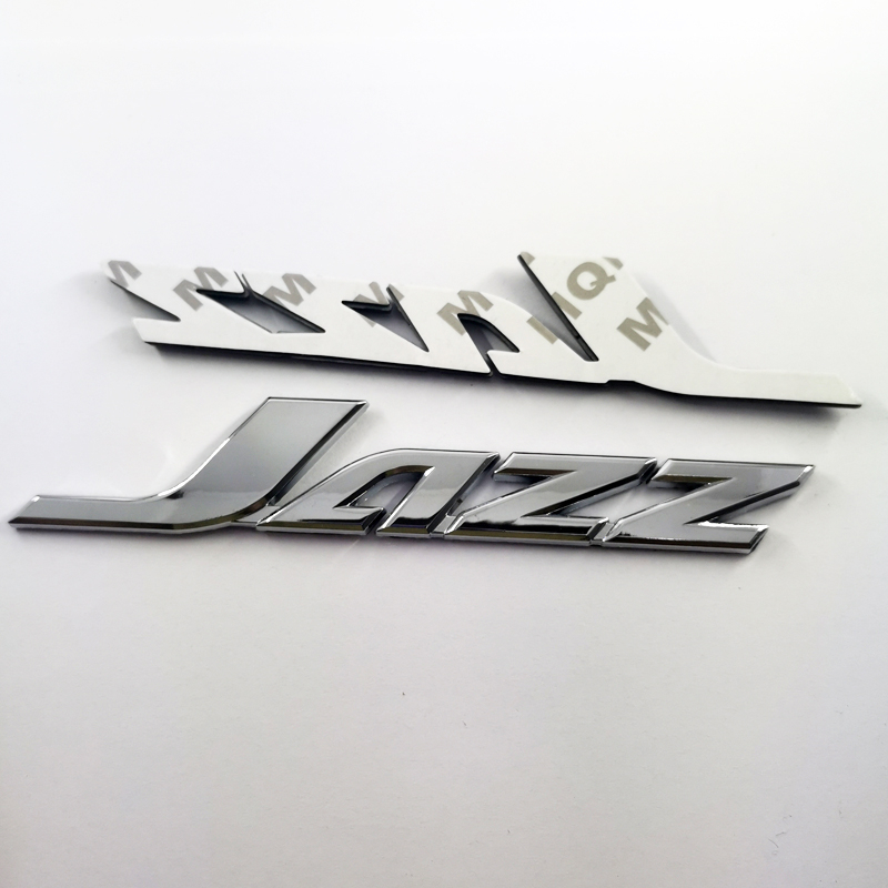 1x Metal Chrome Gold Hitam Merah Jazz Huruf Logo Mobil Auto Rear Trunk Emblem Sticker Badge Decal Untuk Honda Jazz