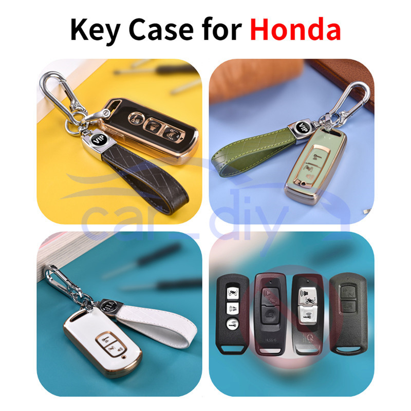 Case Kunci Remote Fob 3 Tombol Bahan TPU Untuk Honda PCX 150 Sh 125 pcx150 SH125 PCX-150 RX125 Forza300 Forza 350 Super Cub 125 Skuter Motor