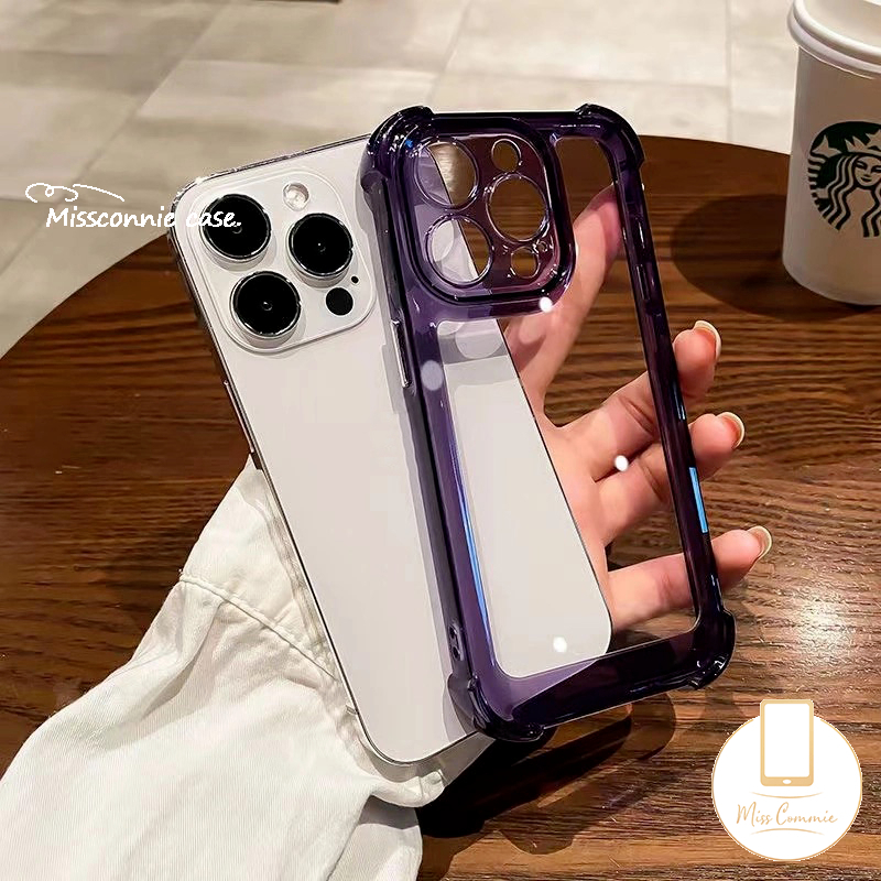 IPHONE Casing Ponsel Tombol Electroplated Plating Mewah Kompatibel Untuk Iphone11 14 13 12 Pro MAX XR 7 8 Plus X XS MAX Tahan Guncangan Sederhana Macaron Warna Permen Lembut TPU Cover