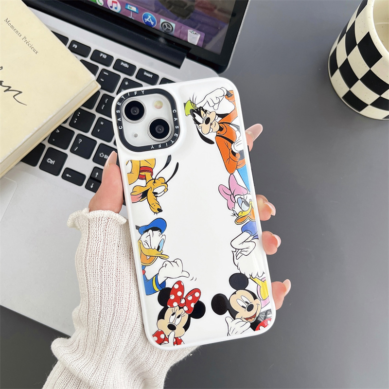 Casing Ponsel Kartun Mickey Minnie Anjing Lucu Untuk I-Phone13 12 11 Pro Max XS XSMax XR Shock-proof Drop-proof Tpu Soft Shel