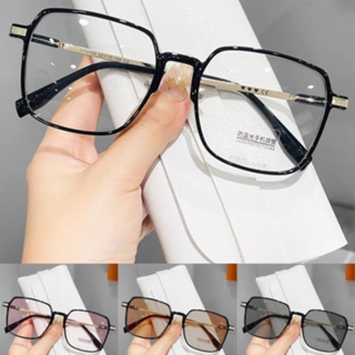Kacamata Gradasi Mata Anti Radiasi Photochromic Wanita Pria Anti Blue Light Myopia UV400 Rabun Dekat Unisex Komputer Rabun Dekat