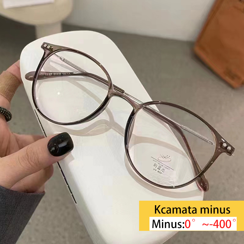 Kacamata Minus Fashion Anti Radiasi Oval Frame Wanita