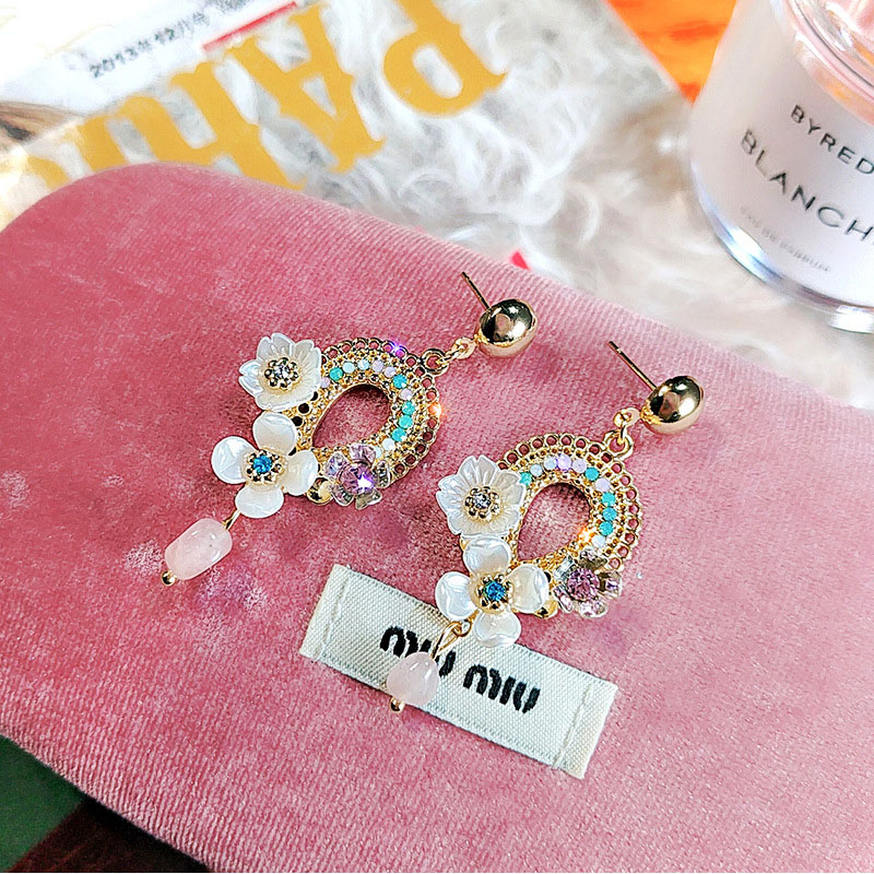 Anting Bunga Jarum Perak925 Super Cute Fashion French Stud Earring