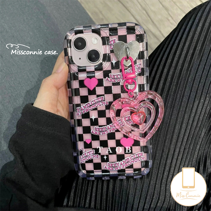 Casing Untuk Redmi Note11 10 11s 10s 9 Redmi 12C 10C 9a1 10 10A 9A 9T 9C NFC Note8 Note9 POCO F4 Love Heart Checkerboard Fresh Flowers Airbag Shockproof Soft Tpu Back Case