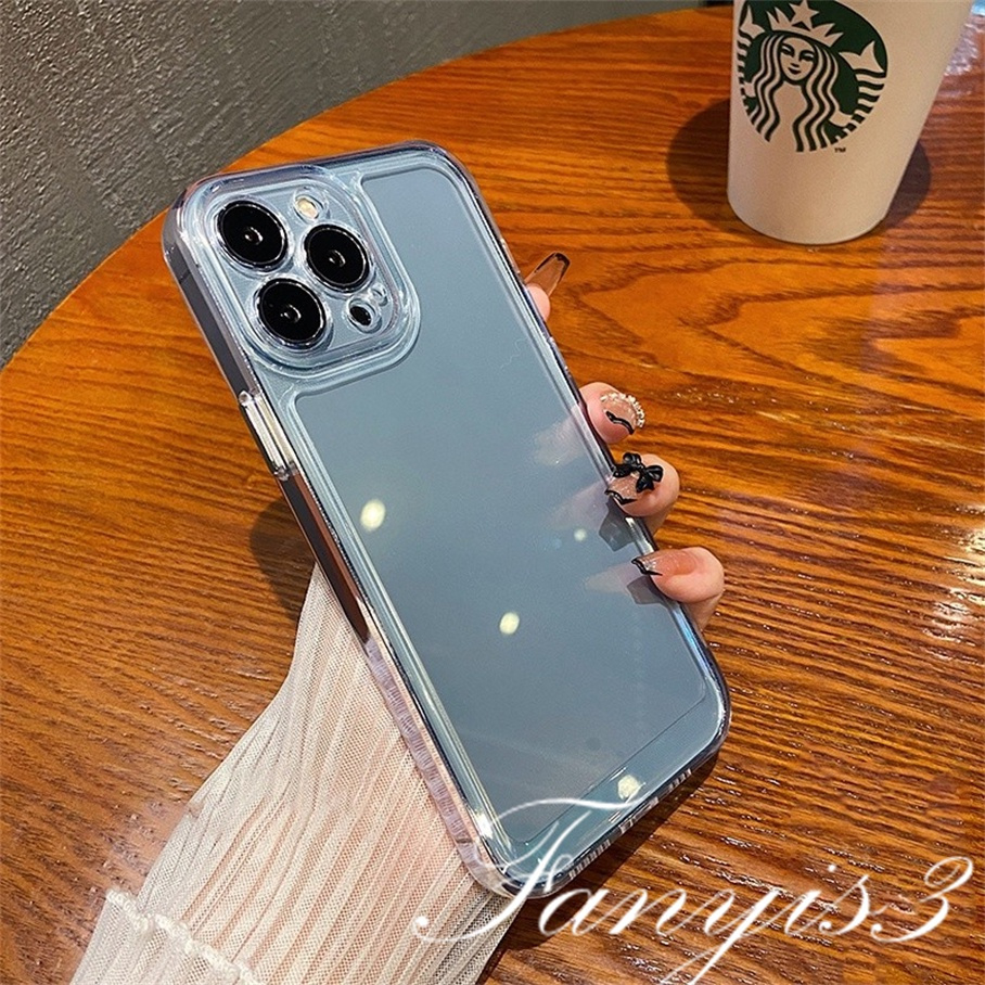 Compatible For iPhone 14 13 12 11 Pro Max X XR Xs Max 8 7 6 6s Plus SE 2020 Kompatibel Untuk Angel Eye Clear Transparan Phone Case Lembut Shockproof Cover