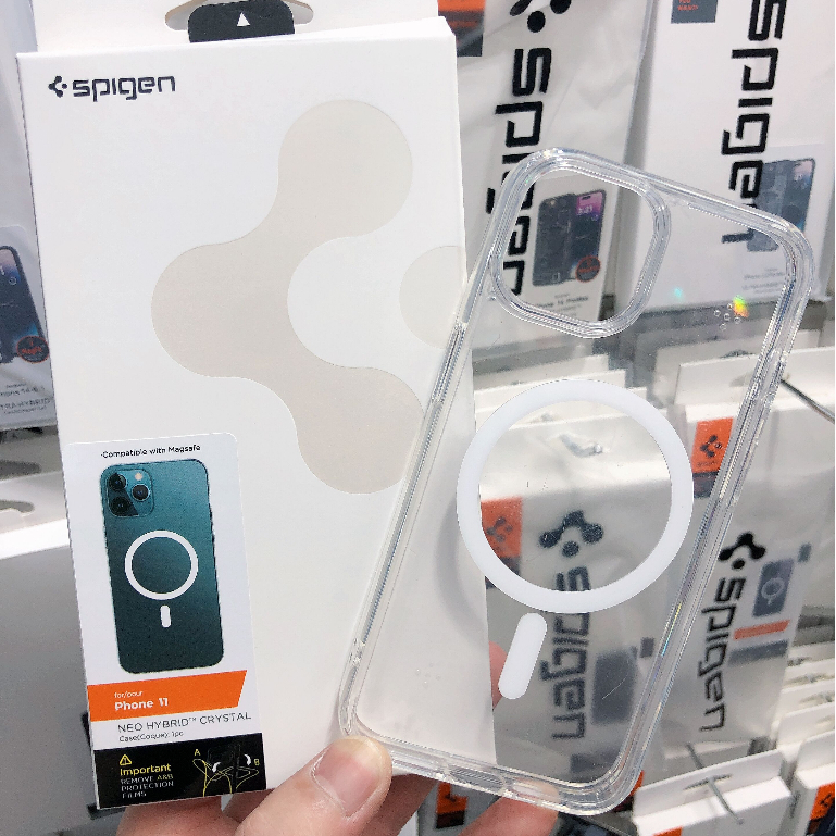 spigen magnetik case untuk iphone 14 pro max 13 pro max 12 pro max case ultra hybrid magnetic charging kompatibel transparan pen