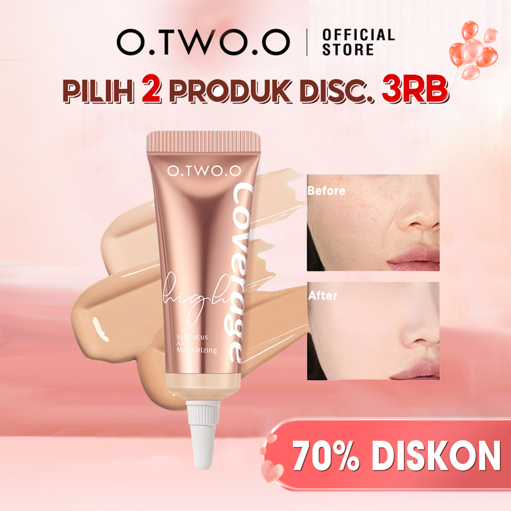 O.TWO.O Liquid Concealer Invisible Pores Liquid Concealer Flawless Makeup High Full Coverage Long Lasting