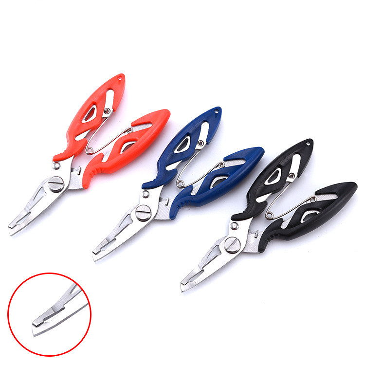 [Profesi Memancing] Stainless Steel Fishing Plier Scissor Line Cutter+Portable Fishing Tackle Box Plastik Memancing Lure Hook Rig Umpan Penyimpanan Case Organizer Wadah