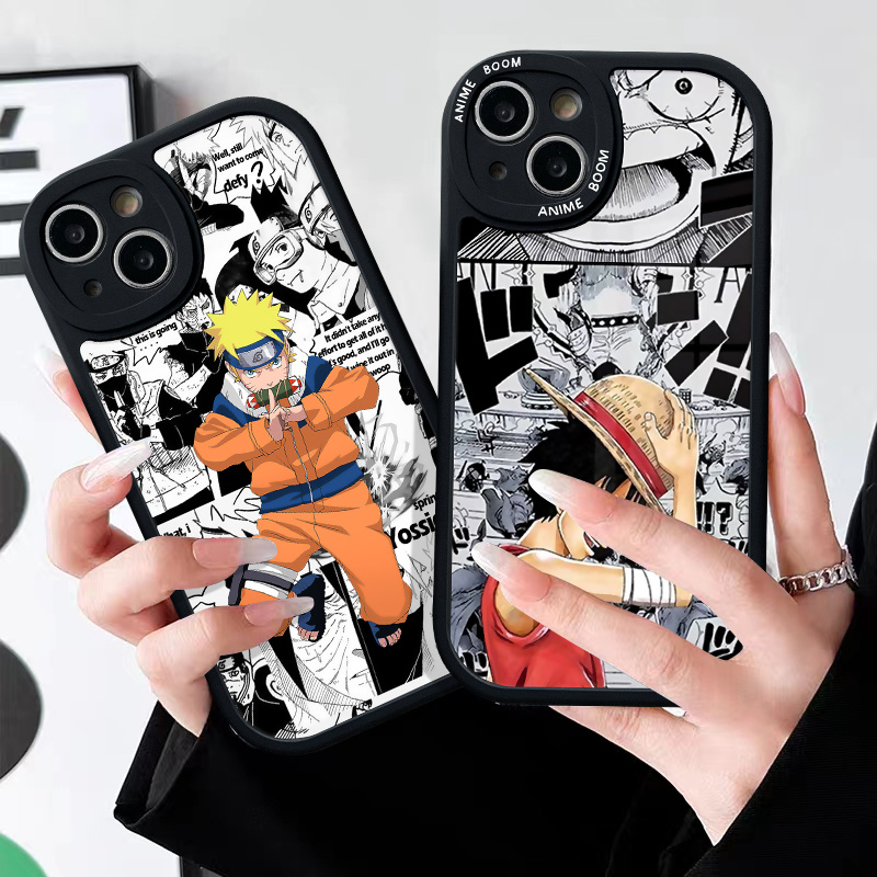 Redmi 12C 9C 10A 10 9T 9 10C 9A A1 Redmi Note 10 11 11s 10s 10Pro 8 9 9Pro 9s 8Pro 11Pro+POCO M3 F4 X3 NFC Pro Mi 12 11 Lite 11T Kartun Anime One Piece Naruto Sarung Luffy Soft Cover