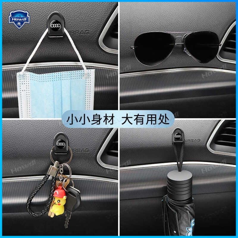 Universal Car Seat Back Hook Headrest Gantungan Tas Mobil Pouch Gantungan Baju Kait Duarable Pengikat Klip Set