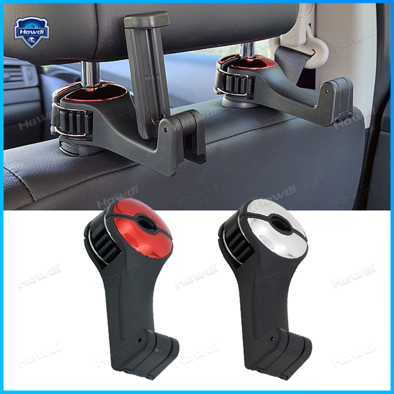 Universal Car Seat Back Hook Headrest Gantungan Tas Mobil Pouch Gantungan Baju Kait Duarable Pengikat Klip Set