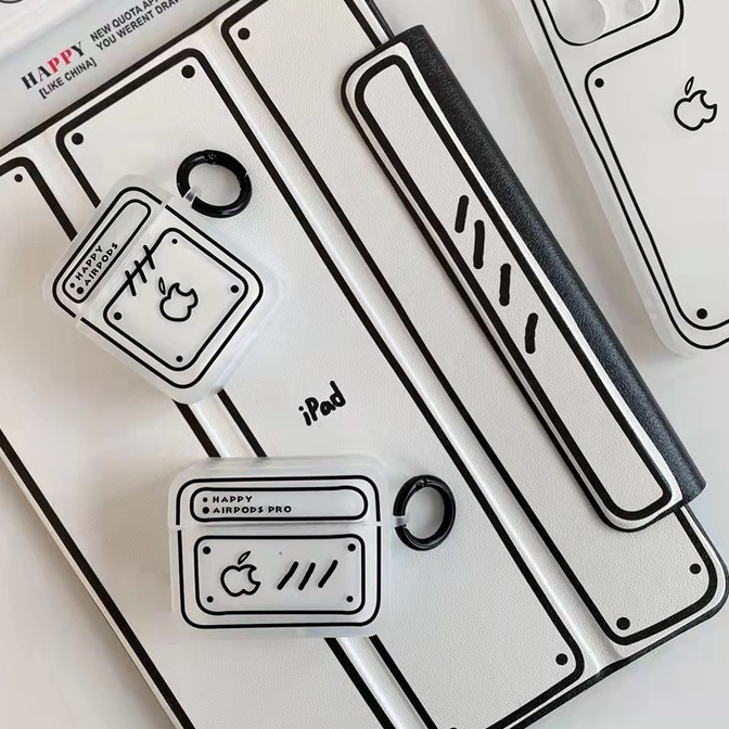 Air Pods Pelindung Case Airpods3 Shockproof Airpods1Per2 Airpods Pro2 gen3 ins Gaya Komik Model Silikon Lembut