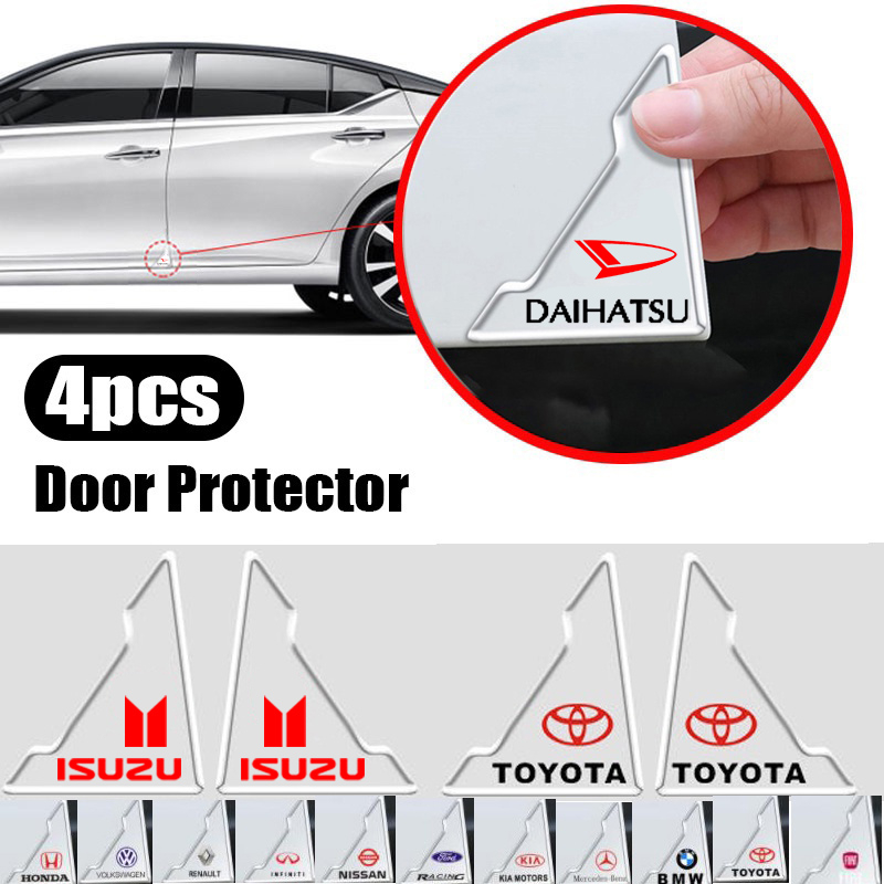 4pcs Universal Penutup Sudut Pintu Mobil anti-Tabrakan Transparan Silikon Pelindung anti Gores Stiker Penutup Pelindung Pintu