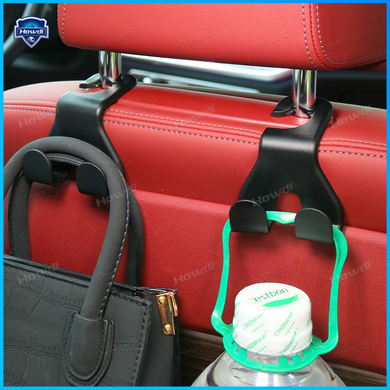 Upgrade Double Head Hooks Dudukan Belakang Mobil Gantungan Holder Interior Hook