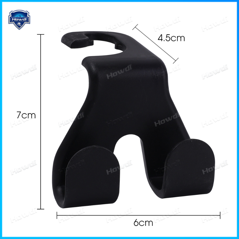 Upgrade Double Head Hooks car Rear Seat Hanging Holder Interior Hook Dengan logo Mobil