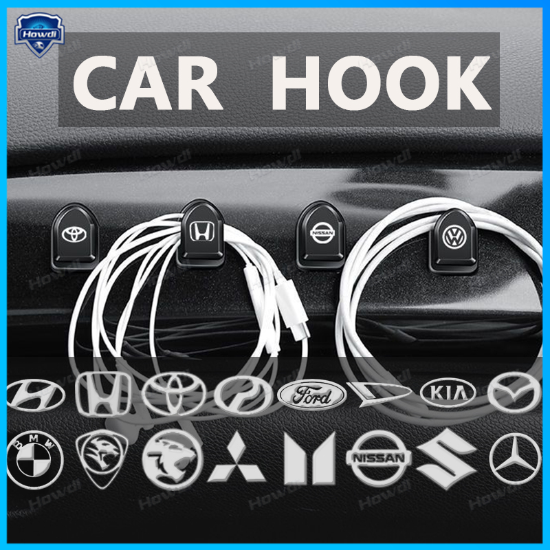 Gantungan Hook Jok car Hook car Hook Gantungan Headrest Mini Dengan logo Mobil Terang