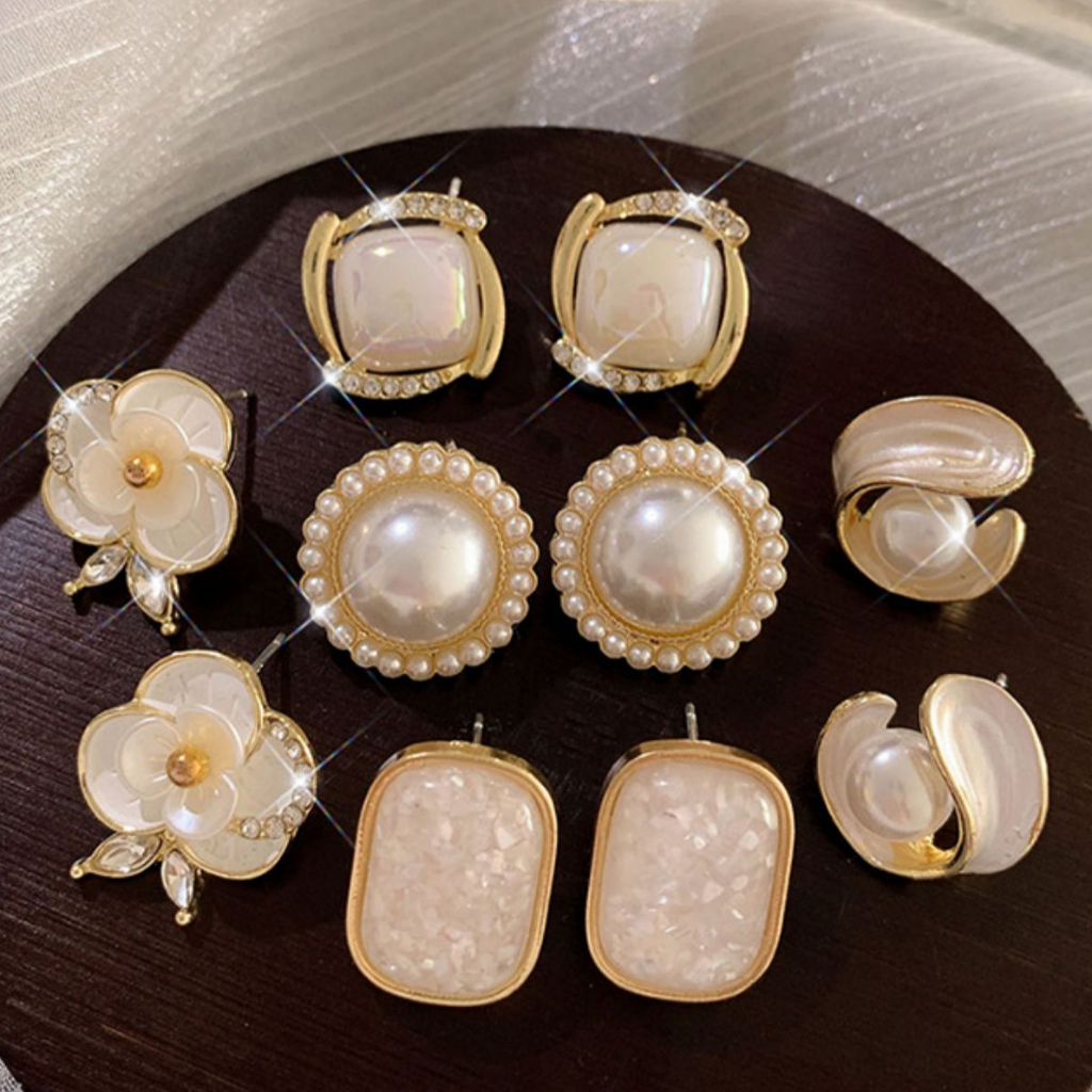 Anting Tusuk Mutiara, Anting Bunga tulip, Anting Baru