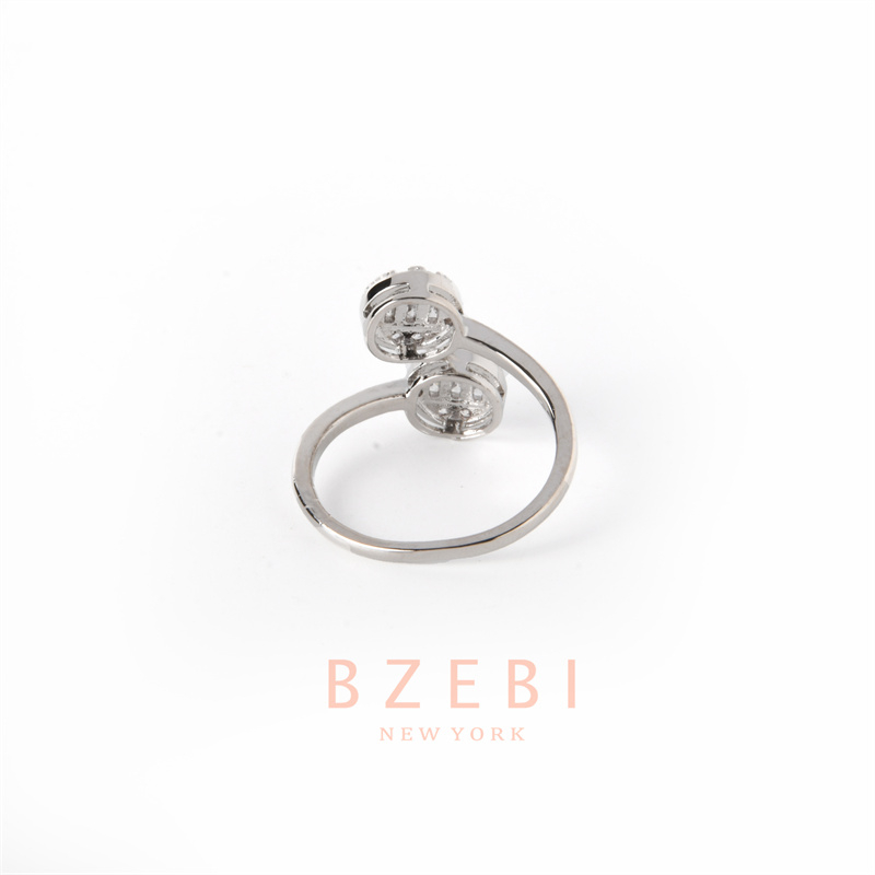 Bzebi Cincin Emas Berlian 18k, Cincin Terbuka Dapat Disesuaikan, Anti Karat, Gaya Korea, Aksesoris Fashion Wanita, Aksesoris Sehari-Hari, Perhiasan Premium, Hadiah Ulang Tahun Dengan Box 1231r