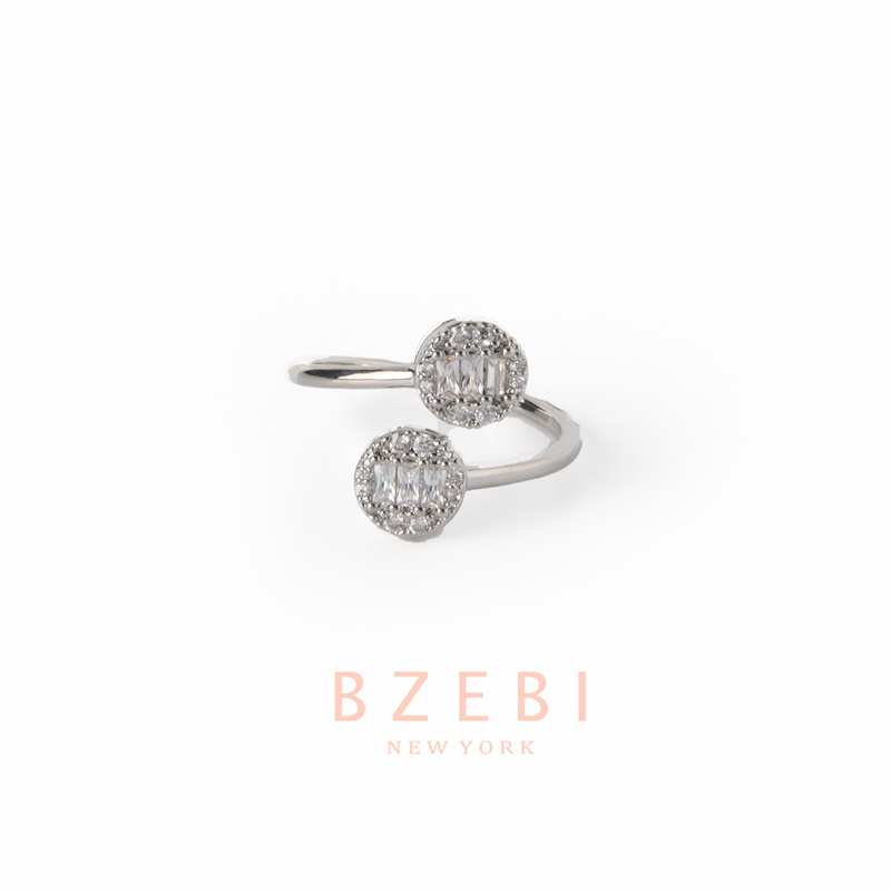 Bzebi Cincin Emas Berlian 18k, Cincin Terbuka Dapat Disesuaikan, Anti Karat, Gaya Korea, Aksesoris Fashion Wanita, Aksesoris Sehari-Hari, Perhiasan Premium, Hadiah Ulang Tahun Dengan Box 1231r