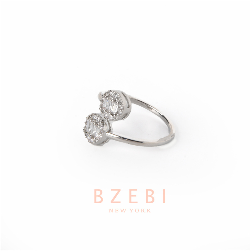 Bzebi Cincin Emas Berlian 18k, Cincin Terbuka Dapat Disesuaikan, Anti Karat, Gaya Korea, Aksesoris Fashion Wanita, Aksesoris Sehari-Hari, Perhiasan Premium, Hadiah Ulang Tahun Dengan Box 1231r