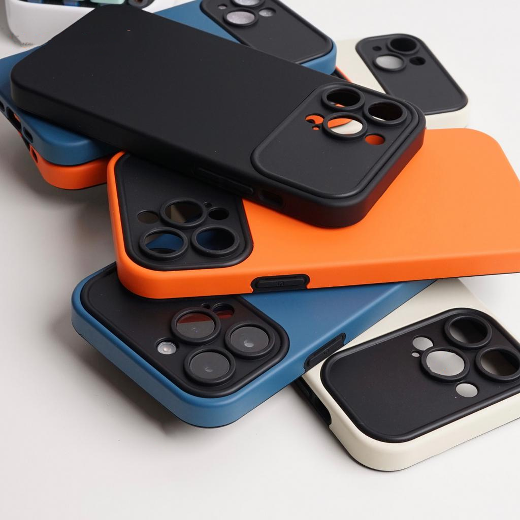 Premium Super Silicone Case Iphone Black / Orange / Dark blue iPhone X XS XR XSMAX 11 12 13 14 pro max Ready!