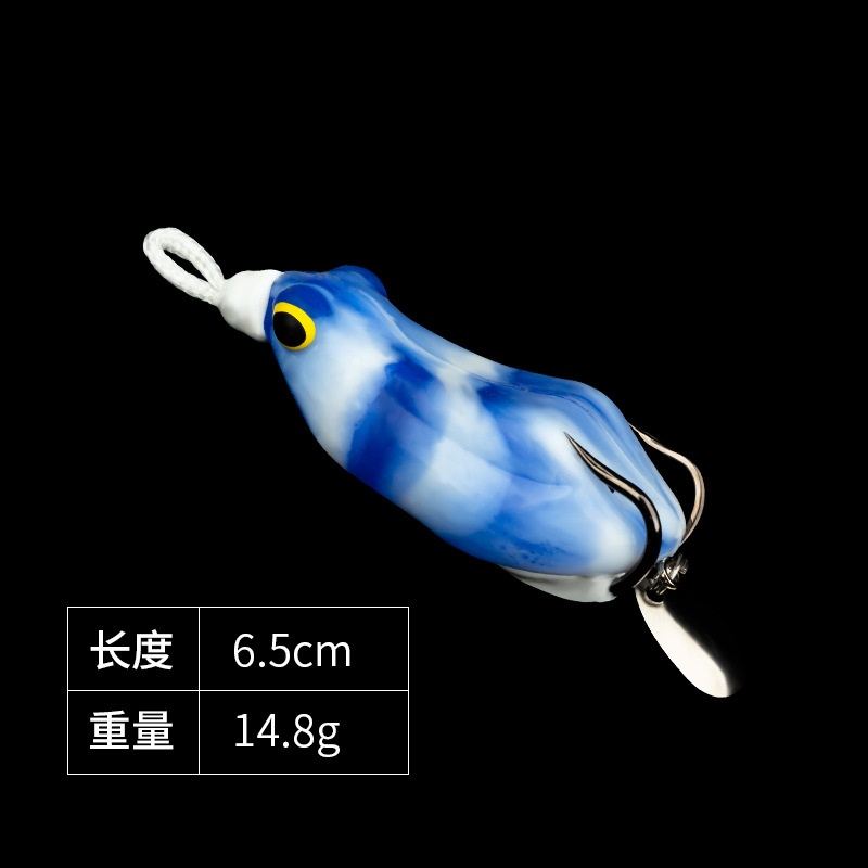 1pcs Umpan Pancing Kodok Lembut 6.5cm 15g Swimbait Bass Sendok Mengambang Wobbler Crankbait Spinner Pike Bait Fishing Tackle