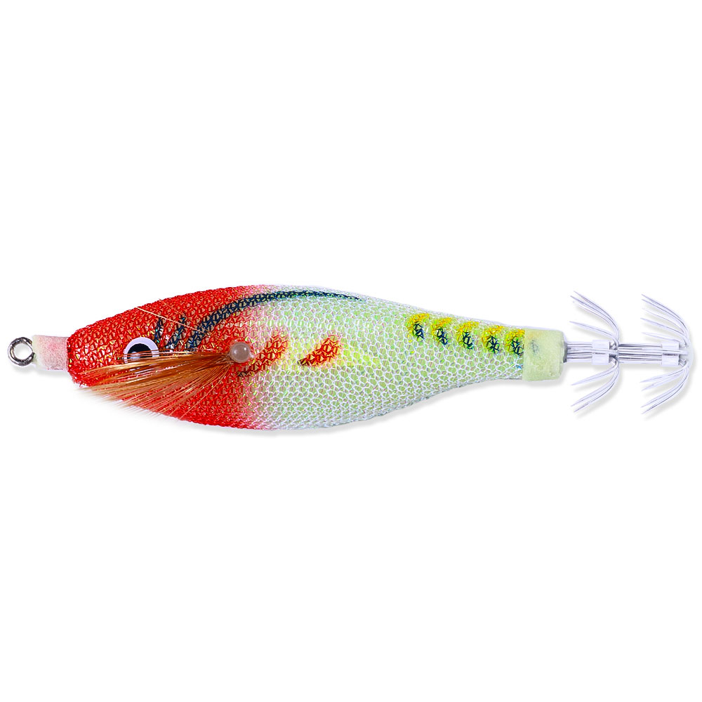 Hengjia 1 Pcs Baru Umpan Keras Bercahaya Udang Cumi Jig 9.1cm/8.3g Laut Memancing Umpan Buatan Sotong Gurita Memancing Laut