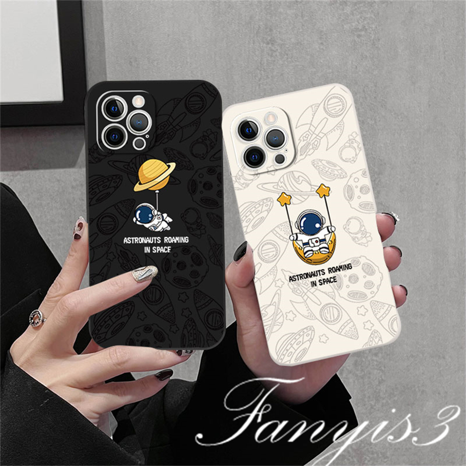 Redmi 12C A1 Plus Note 11 Pro+ 11 11s 10 10s 9 9s 8Pro 10A 10C 10 9C 9A 9T Xiaomi 11Lite 11TPro Poco X3Pro X3NFC Universe Astronot Phone Case Silicon Soft Cover Pelindung