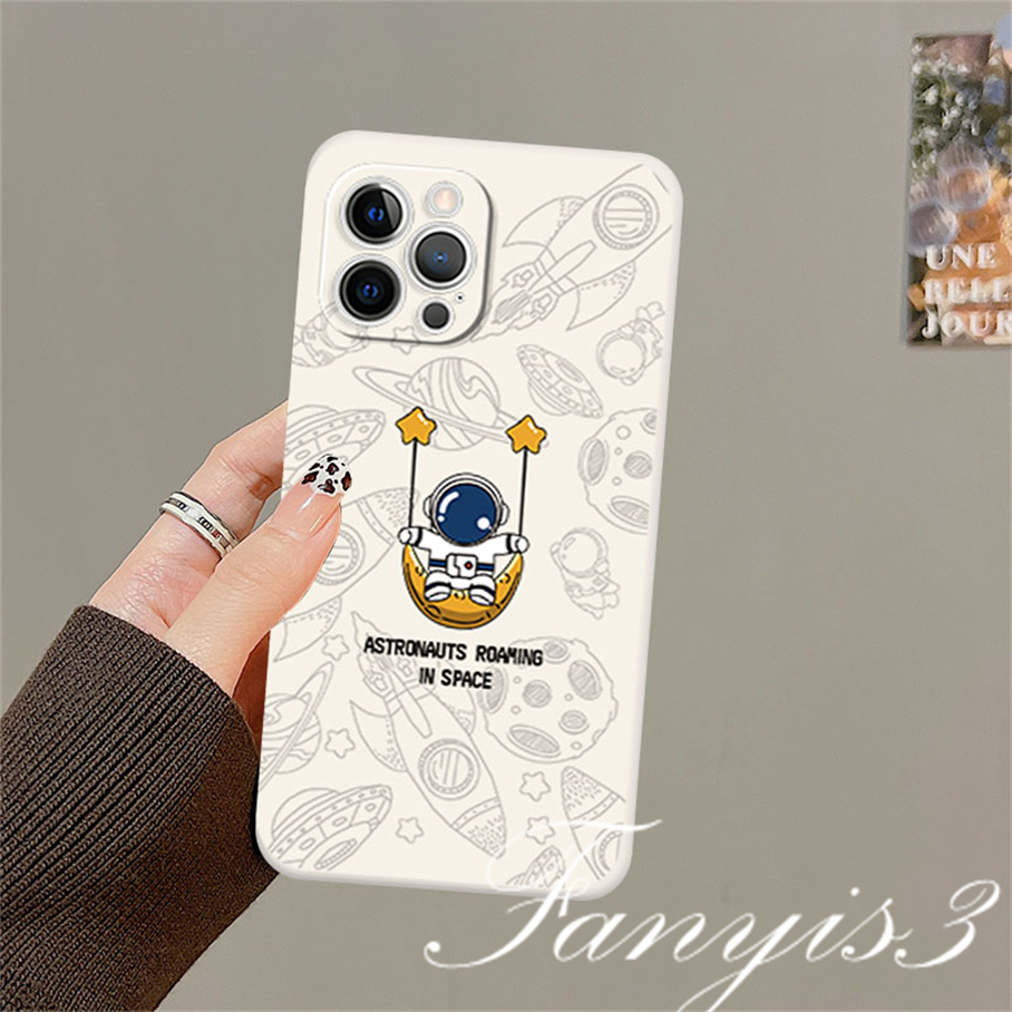 OPPO A78 A17 A77 A77s A57 A76 A96 A16 A16S A15 A15S A74 A5s A3s A54 A31 A5 A9 A53 A33 2020 A93 A94 A95 Reno 8T 6 5 6Z 5F 4F A12 F11 Universe Astronot Phone Case Silicon Soft Sarung