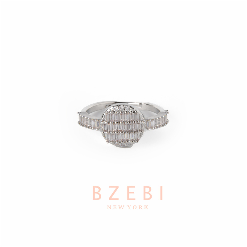 Bzebi Cincin Emas Berlian 18k, Cincin Terbuka Ajustable, Anti Karat, Gaya Korea, Aksesoris Fashion Wanita, Aksesoris Sehari-Hari, Perhiasan Premium, Hadiah Ulang Tahun Dengan Box 1232r