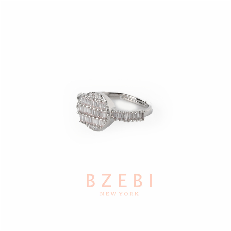 Bzebi Cincin Emas Berlian 18k, Cincin Terbuka Ajustable, Anti Karat, Gaya Korea, Aksesoris Fashion Wanita, Aksesoris Sehari-Hari, Perhiasan Premium, Hadiah Ulang Tahun Dengan Box 1232r