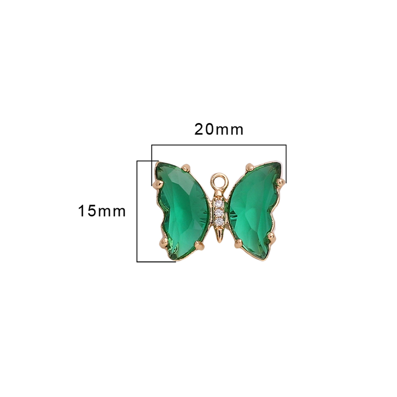 Butterfly Shped Aksesoris Liontin Gantung Tunggal Untuk Membuat Gelang Kalung Anting DIY Yang Indah