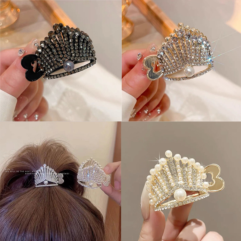 Crown Hair Clip Aksesoris Rambut Lucu Jepit Rambut Berlian