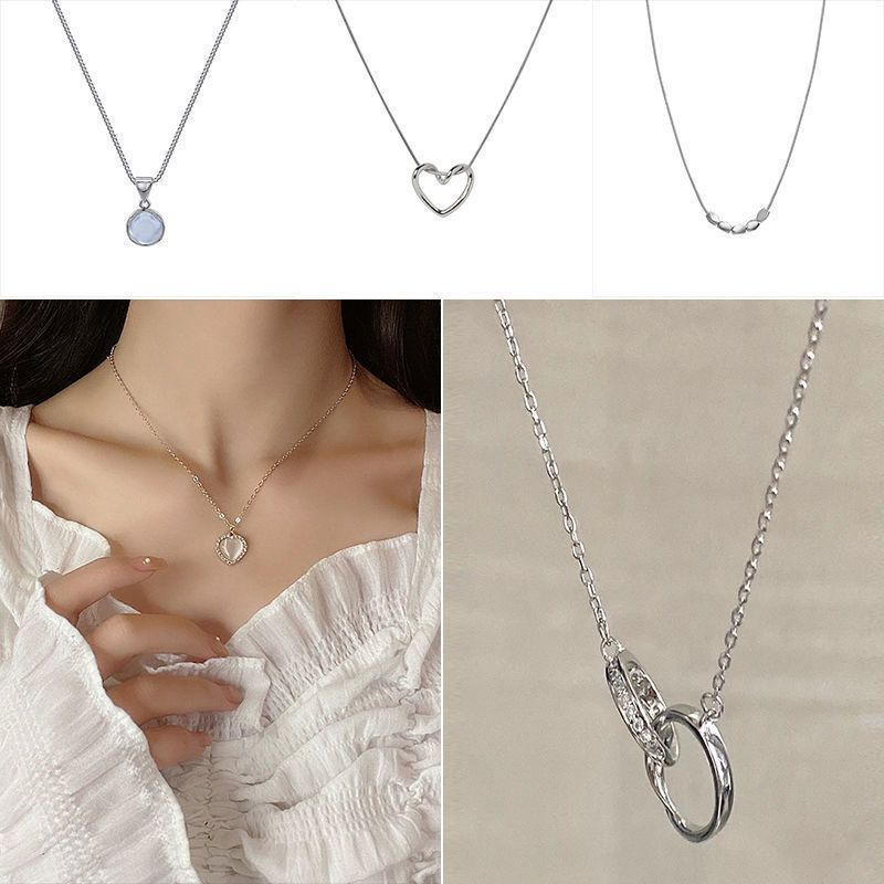 Ins Minimalis Berongga Keluar Cinta titanium steel Kalung Untuk Gadis, Aksesoris, Hadiah, fashion Versi Korea, Harga Produsen