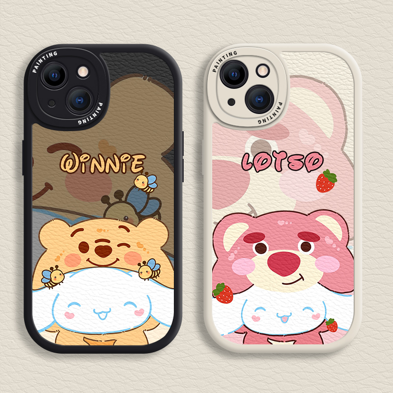 Case iPhone Untuk14 /13 /12 /11 Promax Motif Gaya Lucu Casing Lembut Untuk Iphone6 /7 /8 Plus/X/XR/Xs Max Cover