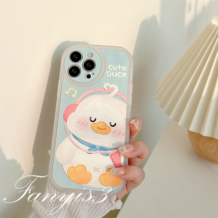 Redmi 12C A1 10C 10A 10 9A 9C 9 9T Note 11s 10s 9s 11 10 9 8 Pro Poco X3NFC X3Pro X3 Mi 11T 12 Pro 11Lite 10 mendengarkan Bebek Phone Case Soft TPU Cover