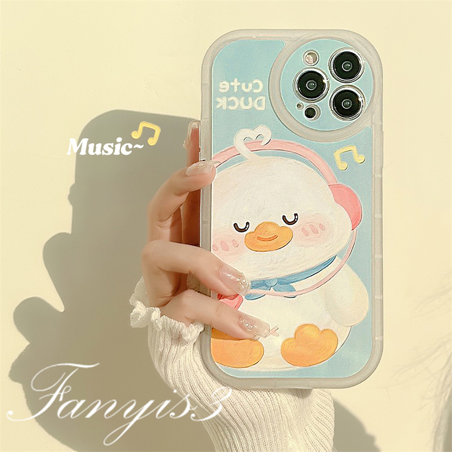 Redmi 12C A1 10C 10A 10 9A 9C 9 9T Note 11s 10s 9s 11 10 9 8 Pro Poco X3NFC X3Pro X3 Mi 11T 12 Pro 11Lite 10 mendengarkan Bebek Phone Case Soft TPU Cover