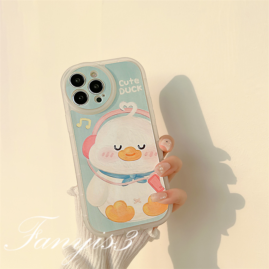 Redmi 12C A1 10C 10A 10 9A 9C 9 9T Note 11s 10s 9s 11 10 9 8 Pro Poco X3NFC X3Pro X3 Mi 11T 12 Pro 11Lite 10 mendengarkan Bebek Phone Case Soft TPU Cover