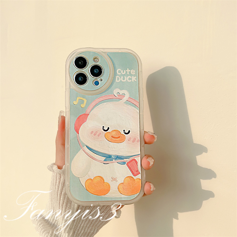 Redmi 12C A1 10C 10A 10 9A 9C 9 9T Note 11s 10s 9s 11 10 9 8 Pro Poco X3NFC X3Pro X3 Mi 11T 12 Pro 11Lite 10 mendengarkan Bebek Phone Case Soft TPU Cover