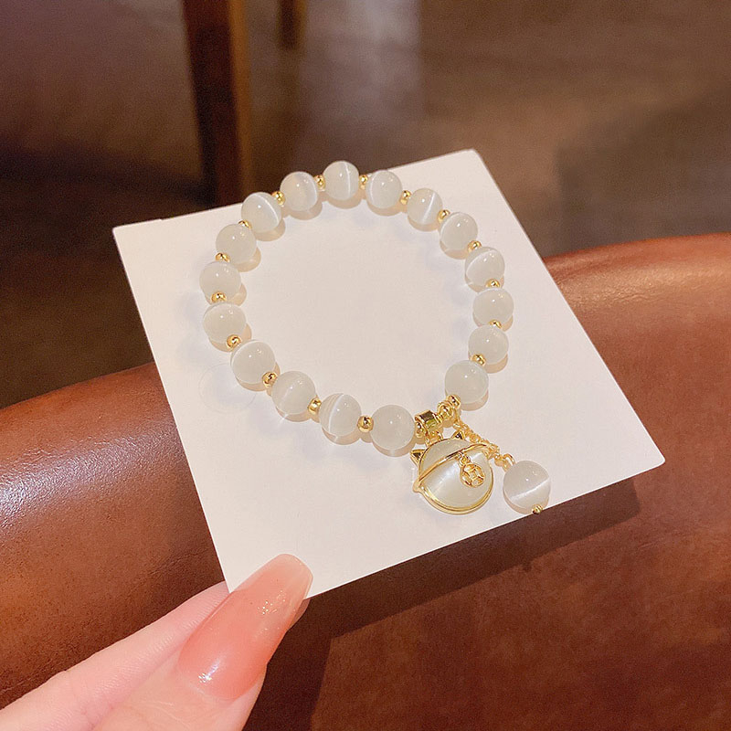 Kualitas Tinggi Mewah Opal Gelang Wanita Tembaga Uang kitten Bracelets